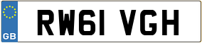 Trailer License Plate